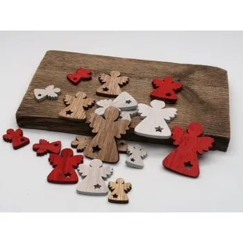 Vánoční dekorace Přízdoba - barevní andělíčci