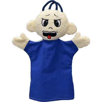 maňásek Emoce Odpor - tmavě modrý maňásek od firmy MÚ Brno (30 cm)