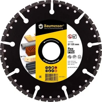 Řezný kotouč DISTAR Baumesser Pro Rex kotouč diamantový - průměr 125 mm