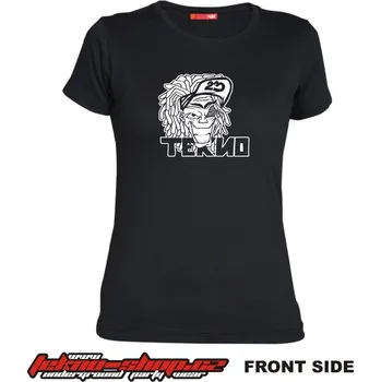 Dámské tričko TEKNOSHOP Teknoboy tekno tričko s potiskem dámské M žluté