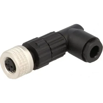 Elektrická zásuvka HIRSCHMANN Konektor M8 zásuvka PIN:3 úhlové 90 na kabel zástrčka E 4A