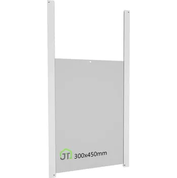 kurník JOST-Technik Bezpečnostní dvířka kurníků JOSTechnik | 2mm hliník | Více rozměrů Rozměr: 300x450mm