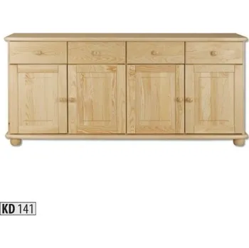 Ložnice ImportWorld Komoda Lex masiv v76 x š165 x h42 cm (Barva dřeva: Šedá)