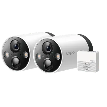 Bezpečnostní kamera Kamerový set TP-Link Tapo C420S2 4MPx, venkovní, IP, WiFi, přísvit, baterie