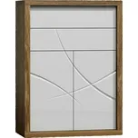 Eoshop Komoda 2D-2s SAPIR S-9 bílý lesk/dub Stirling