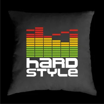 Dekorativní polštářek TEKNOSHOP Hard Style Ekvalizer dnb polštářek s potiskem oranžový