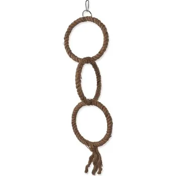 Hračka pro ptáka Epic Pet závěsné lanové kruhy 50 cm