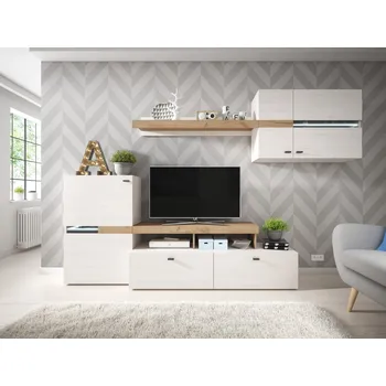 Obývací stěna Eoshop Obývací stěna TEJ , Borovice Andersen / Dub Craft Zlatý