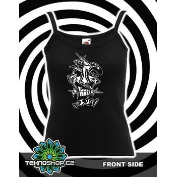 TEKNOSHOP BAZOOKA 004 tekno tílko s potiskem dámské XL černé