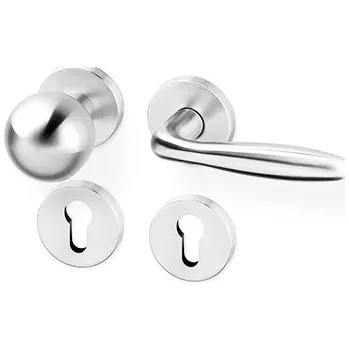 Dveřní kování ACT SERVIS ACT - Cina R PullBloc Provedení: PZ LI (klika levá/koule), Povrch: IN - nerez