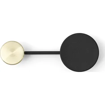 Věšák Audo Copenhagen, Věšák Afteroom malý černý/mosaz - Formadore