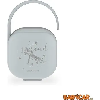 klip na dudlíky SUAVINÉX krabička na dudlík CROWN Perleťová