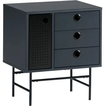 Noční stolek Tmavě modrý lakovaný noční stolek Teulat Punto