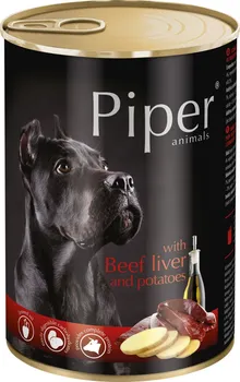 Krmivo pro psa Dolina Noteci Piper konzerva Adult Beef Liver/Potatoes 400 g