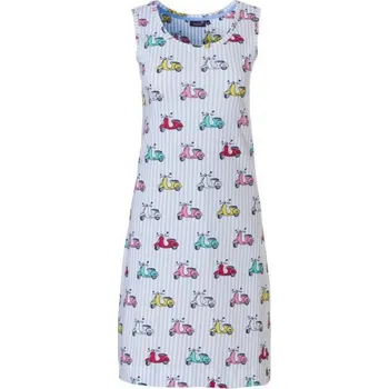 Dámská noční košile 11231-416 -1 modro-bílá skútr - Rebelle S