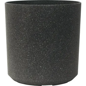 Květináč Venkovní plastový květináč antracit válec 43x43x43 (Venkovní plastový květináč )