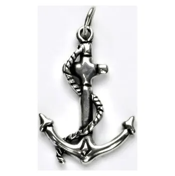 Přívěsek Stříbrný přívěsek námořní kotva - P414 (Stříbrná námořní kotva)