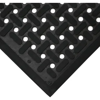 Rohožka Černá protiskluzová rohož do kuchyně - délka 153 cm, šířka 92 cm, výška 0,9 cm