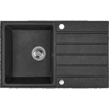 Nerezový dřez Laveo FRONTIS 790BL 1,5 dřez, 790x490x190, granit černý
