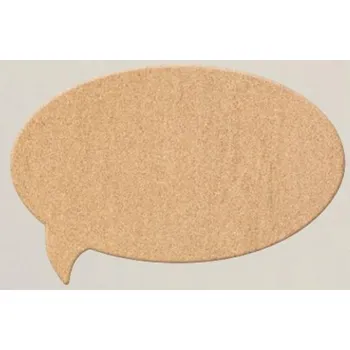 Securit Tvarovaná korková nástěnka se 6 špendlíky. Tvar BUBLINA