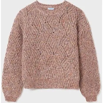 Dívčí svetr dívčí svetr s hrubým vzorem Mayoral 7373-22 velikost 170