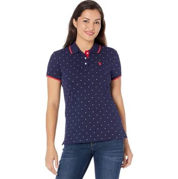 Dámské tričko U.S.Polo Assn. dámské polo tričko Dot Print modré S