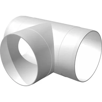 Ventilace Spojka trojitá pro větrací potrubí d100 mm T-díl MIKAWI 59-0105