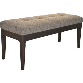 Taburet Čalouněná podnožka DT72 Barva nohou: Dub Moka, Sametové čalounění: Charcoal, Přírodní látka: Ourose