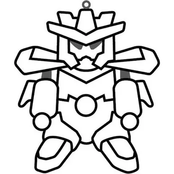 Závěsná sklíčka k vybarvení barvami na sklo cca 8 cm - 80. ROBOT 4