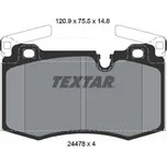 Sada brzdových destiček, kotoučová brzda TEXTAR 2447801