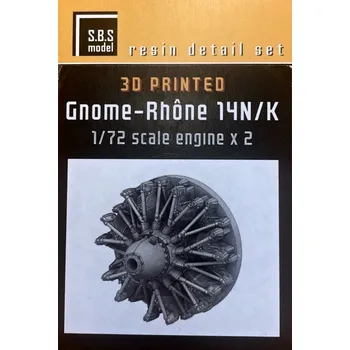 Plastikový model S.B.S model 1/72 Gnome-Rhone 14N/K engine (2 pcs.)