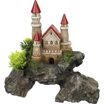 Dekorace do akvária Nobby Hrad na skále 15,5 x 8 x 15,5 cm