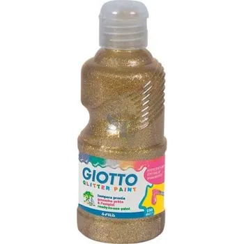 Výtvarná barva Temperová barva 250ml glitter zlatá Giotto 531201