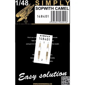 Plastikový model HGW 1/48 Seatbelts Sopwith Camel (SIMPLY)