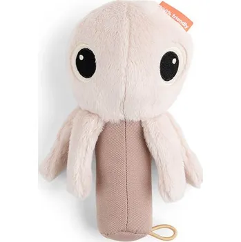 Hračka pro nejmenší DONE BY DEER chrastítko se zrcátkem JELLY Růžová