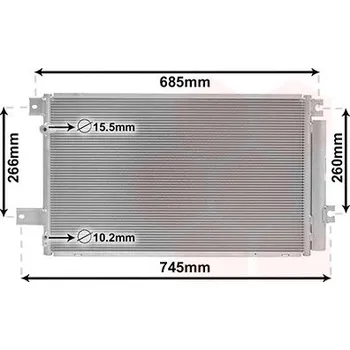 Výparník klimatizace Kondenzátor, klimatizace VAN WEZEL 53005409