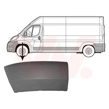 Blatník karosérie Ozdobná / ochranná lišta, blatník VAN WEZEL 1651523