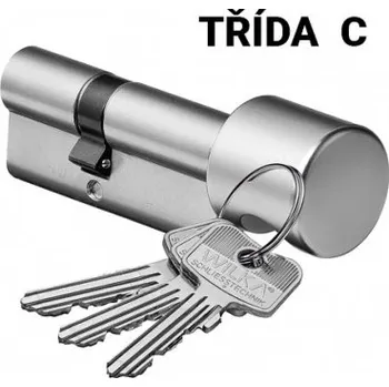 Příslušenství k oknu Vložka WILKA 1405, s knoflíkem, délka 40/65 mm