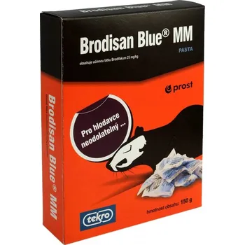 Hubení hlodavce BRODISAN BLUE MM 150 g