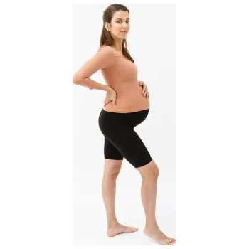 Těhotenská móda MAMA hug těhotenské šortky černá M