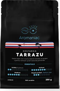 Káva Aromaniac Costa Rica Tarrazu zrnková 250 g