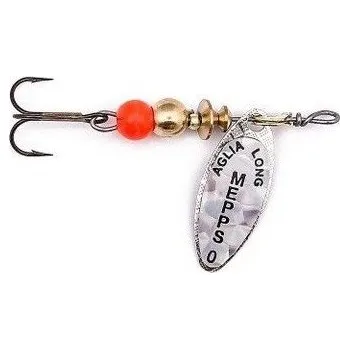 Umělá nástraha Mepps třpytka Aglia Long stříbrná perleť velikost 0