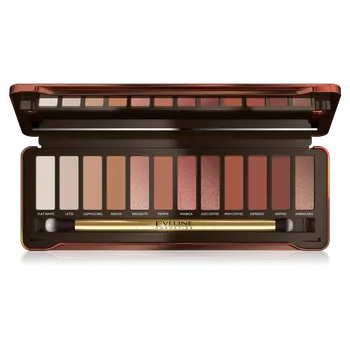 Oční stíny Eveline Cosmetics Paleta očních stínu Charming Mocha 12 g
