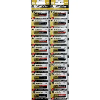 Článková baterie BC battieries Extra power alkalická AAA mikrotužková baterie 1,5V LR03 BLISTR