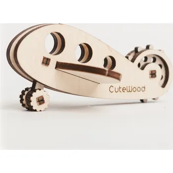 Dřevěná hračka CuteWood Dřevěné 3D puzzle Letoun