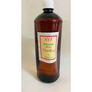 Pleťový olej Yasminka Vanilkový masážní a tělový olej, 1l