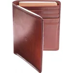 Kožená cestovní peněženka tmavě hnědá