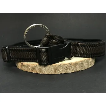 Obojek pro psa Palkar podšitý obojek z popruhu pro psy 65 cm x 25 mm hnědá s páskami (Palkar podšitý obojek z popruhu pro psy 65 cm x 25 mm hnědá s páskami)