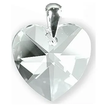 Náhrdelník Lafira stříbrný přívěsek Crystal srdce 279