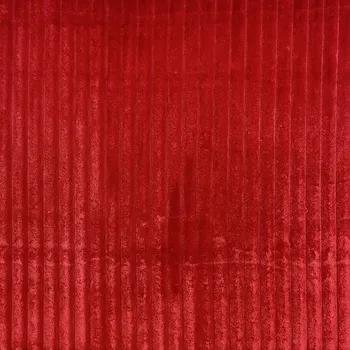 Minky manšestr červený, š.140